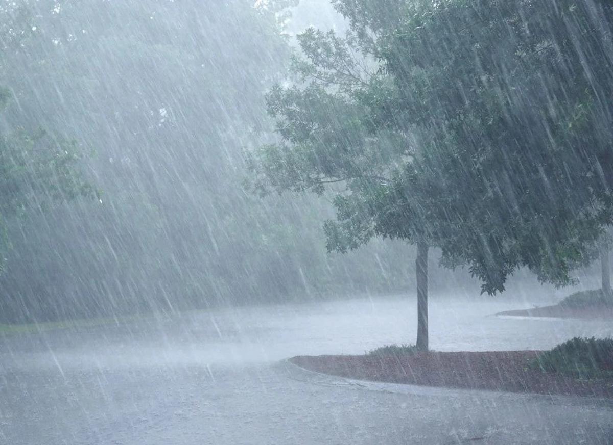 Background Lateral rain