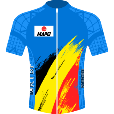 maillot BELGIUM / MAPEI / MUSEEUW / 1996